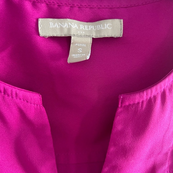 Banana Republic Top Sleeveless Shirt Women’s Small Petite Pink EUC - Picture 2 of 4